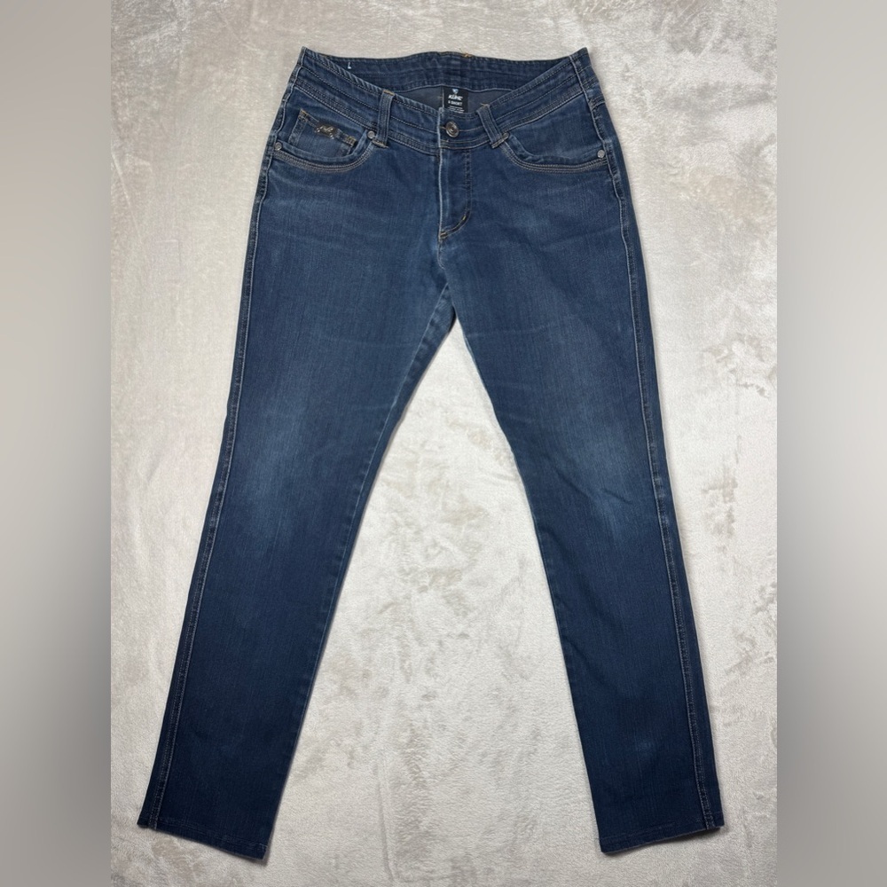Kuhl Women’s Danzr Dark Blue Denim Skinny Jeans Size 6 Short
